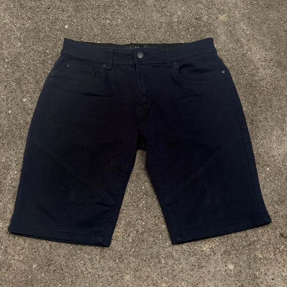 Nick Danger Black Biker Moto Shorts Men's 32